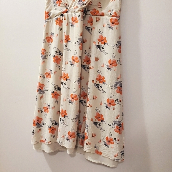 Nougat London - Silk Dress in nude color with floral print - Size 3 - Picture 3 of 7